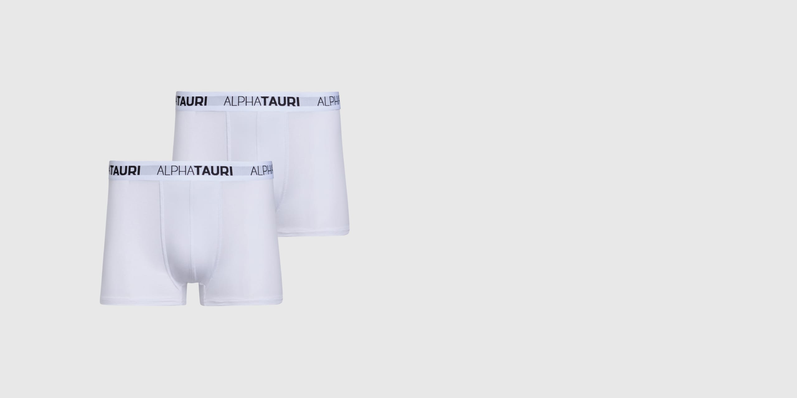 Unisex's Boxer Briefs 2-Pack ATOXO V3.Y7.02 White - AlphaTauri